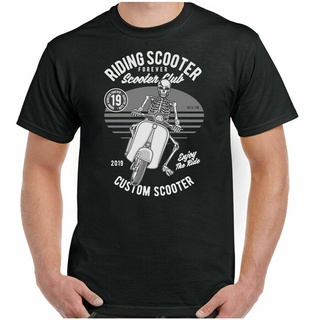 [S-5XL]เสื้อยืดลําลอง แขนสั้น พิมพ์ลายโลโก้ Scooter mod lambretta vespa paul weller atv สําหรับผู้ชาย
							
							โชว