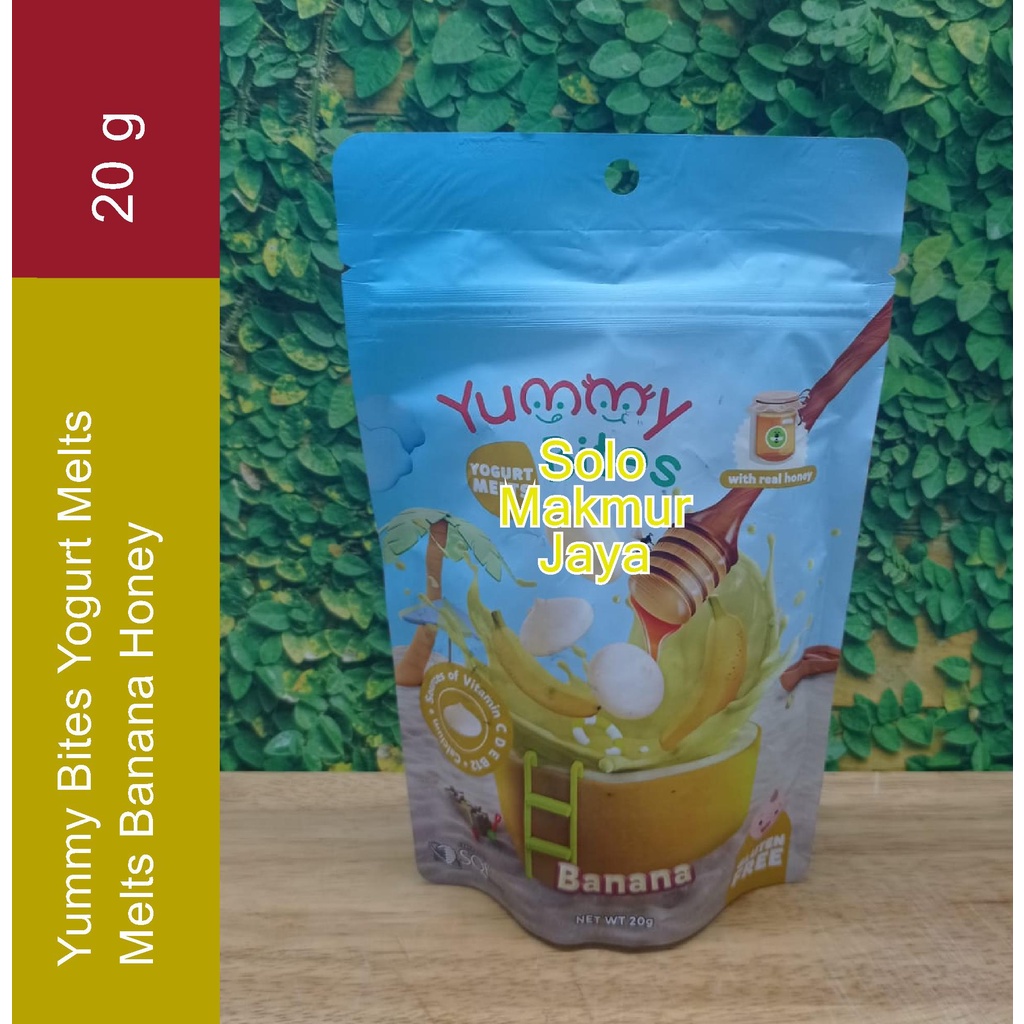 Yummy Bites Yogurt Melt 20g Banana With Real Honey ปราศจากกลูเตน