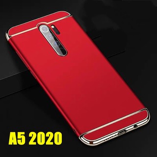 Case OPPO A5 2020 เคสออฟโบ้ เคสกันกระแทก เคส Oppo A52020 เคสประกบหัวท้าย เคสประกบ3ชิ้น แบบไม่หนา สีเมทัลลิค
