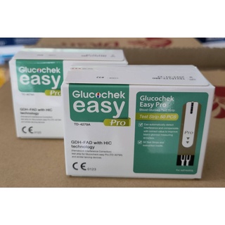 Glucochek Easy Pro แผ่นตรวจน้ำตาล กลูโคเช็คอีซี่โปร 50ชิ้น(2กล่อง) ของแท้ หมดอายุ 2024/11