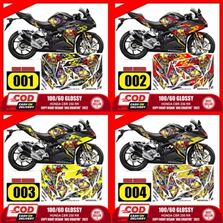 สติกเกอร์รูปลอก แวววาว ปลอดภัย สําหรับ Honda CBR 250RR Variation ARS05