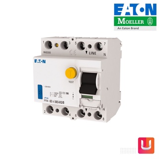 EATON Circuit Breaker (RCCB) PFIM-Type B, 4 Pole, 63A, 30mA, Surge Current-Proof , AC-DC - PFIM-63/4/003-XG/B Uelectric