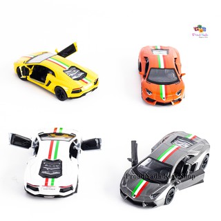 ProudNada Toys ของเล่นเด็ก โมเดล รถสปอร์ต KiNSMART Aventador Lp700-4 KT5355