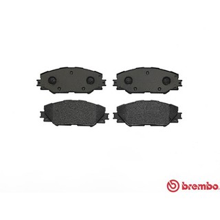 ผ้าดิสเบรคหน้า TOYOTA HARRIER ZSU60 2.0 AVU65 2.5 Hybrid 2013- PRIUS ZVW40 2011- RAV4 ACA30 2006- ASA42 2012- BREMBO