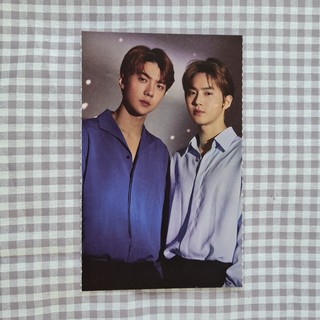 [แท้] โปสการ์ดแผ่นพับ ซูโฮ เซฮุน Suho Sehun EXO 2019 Seasons Greetings Limited Edition Accordian Calendar