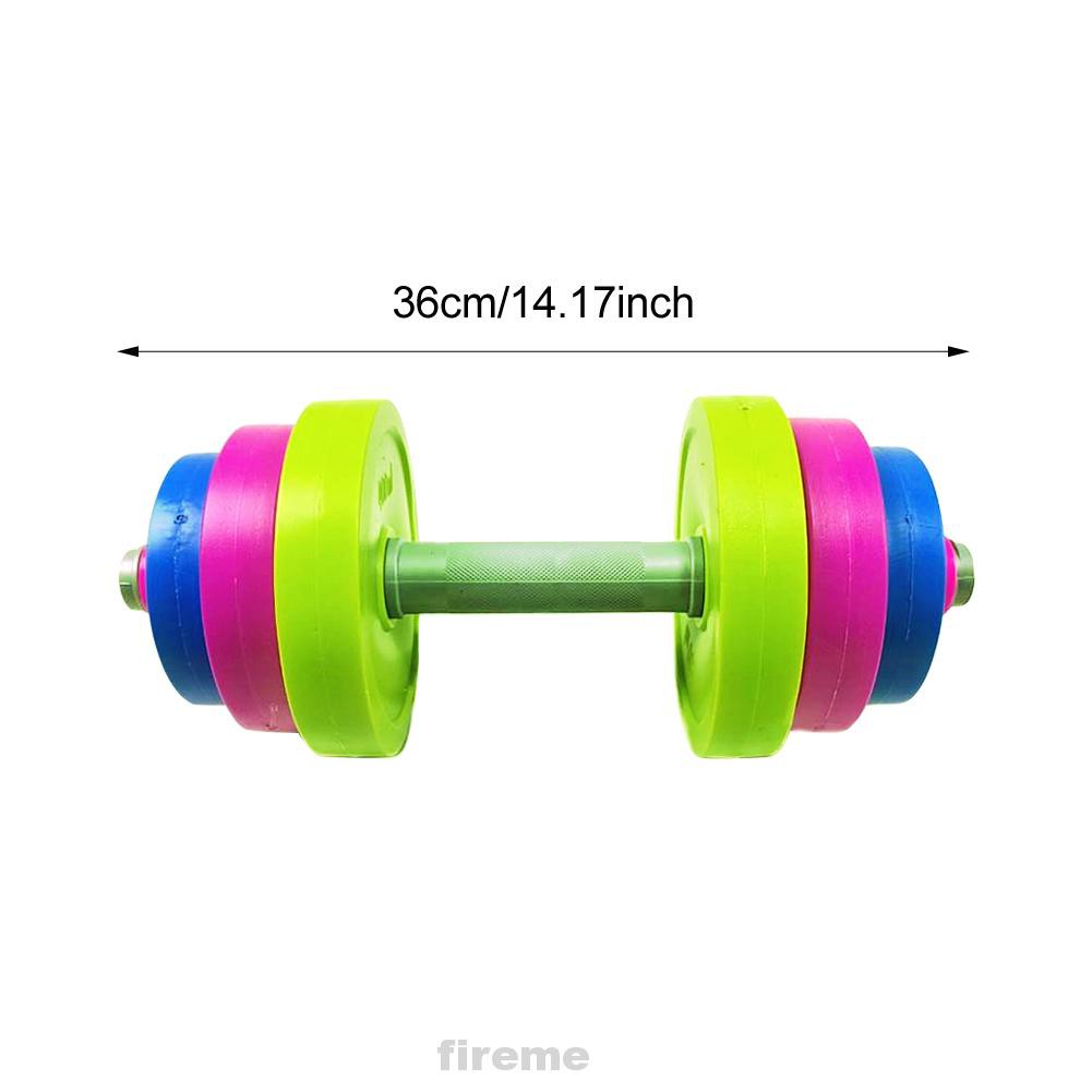 Plastic Gift Educational Weightlifting Kids Fitness Physical Training Lock Collar Adjustable Dumbbell Toy Set 294