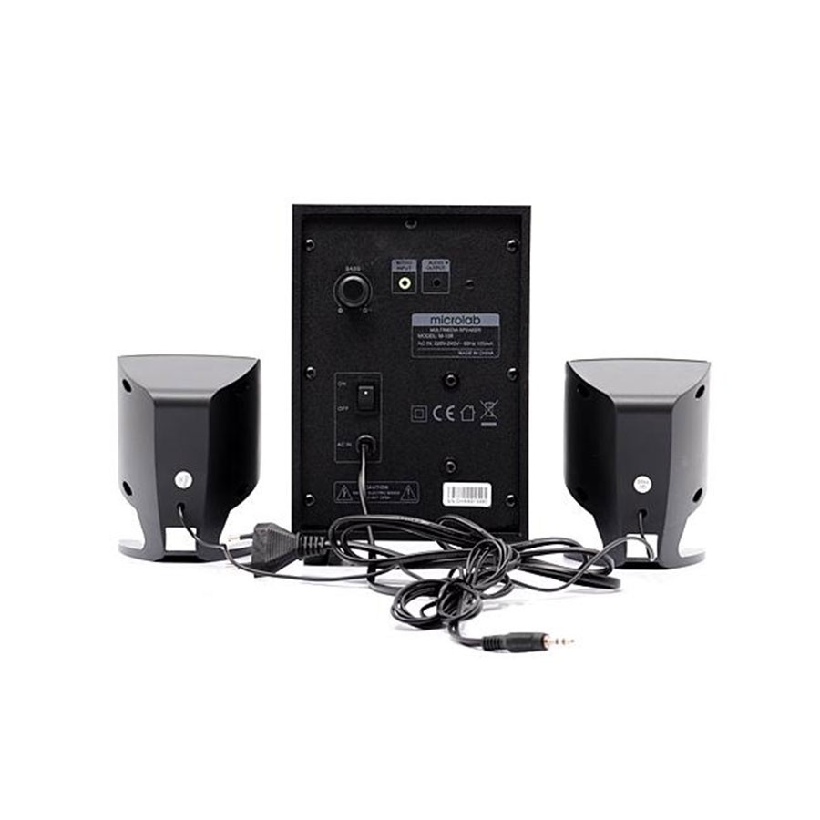 SPEAKER (ลำโพง) MICROLAB M108 2.1 / M108 Bluetooth(BLACK) รับประกัน 1 ปี M-108BT / M108