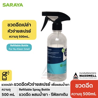 ขวดฉีดสเปรย์ (ขวดเปล่าสำหรับผสมน้ำยา) *ฉลาก Nu-Kleen Smell - ความจุ 500ml [IS-500KS]