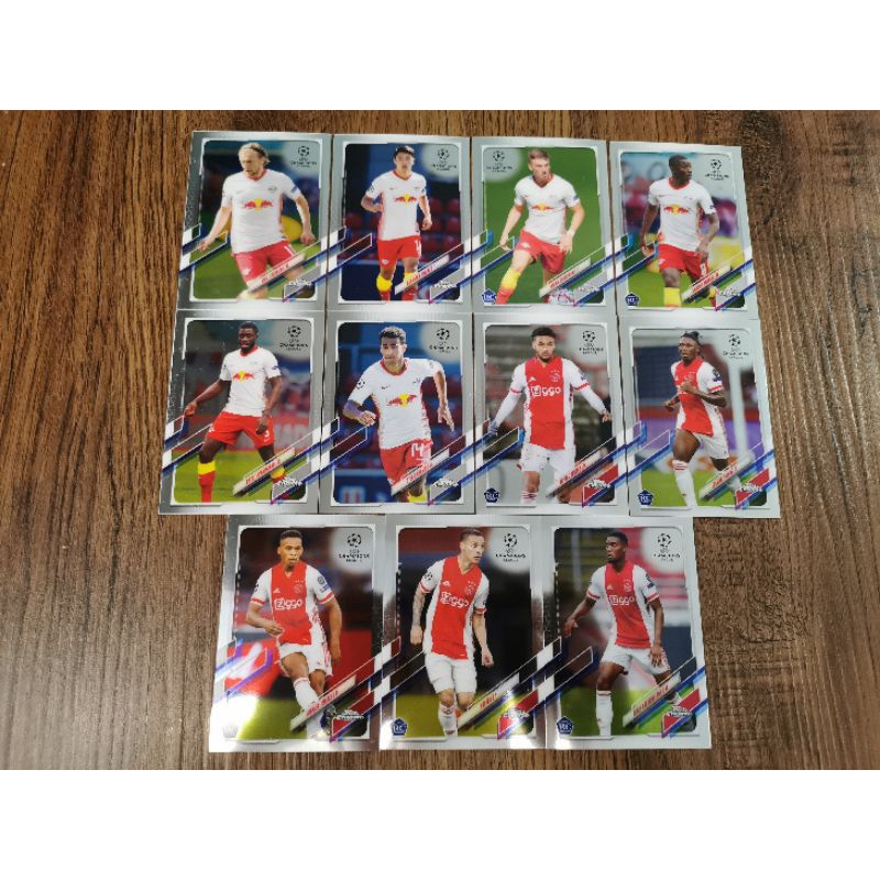 การ์ดทีม Topps Chrome UCL 2020/21 Leipzig และ Ajax