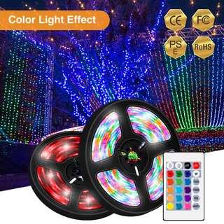 สายไฟ Led 16.4 ฟุต, Rgb เปลี่ยนสี 16 สีสําหรับตกแต่ง