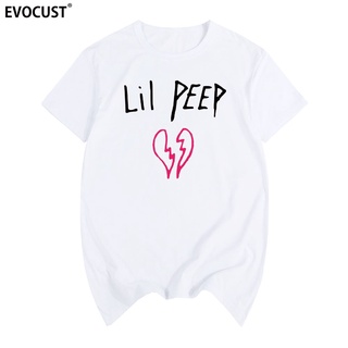 เสื้อยืดลําลอง แขนสั้น คอกลม ลาย Lil Peep Punk Rock สไตล์ฮิปฮอป สีขาว ไซซ์ S-3XL แฟชั่นใหม่ สําหรับผู้ชาย คู่รัก