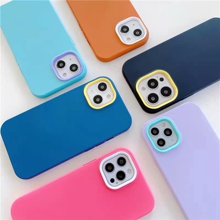 เคสประกบสีพื้น ประกบใหม่5สี สำหรับ รุ่น i6 i7 6plus 7plus 8plus xr i11 12 promax 13 13promax 13pro i12 Pro max 12Promax