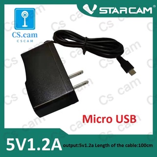 DC  Adapter อะแดปเตอร์ 5V 1.2A 2000mA (แบบ Micro USB) สำหรับ Vstarcam และ IP CAMERA ทั่วไป...