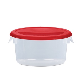 Food Storage 2 QT แบบใสฝาสีแดง ถังพลาสติก Food Storage 2 QT Clear Red Lid