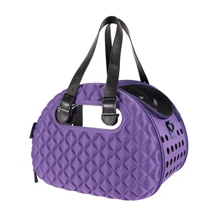 IBIYAYA Diamond Deluxe Pet Carrier Dark Purple กระเป๋าเดินทางสำหรับสัตว์เลี้ยง