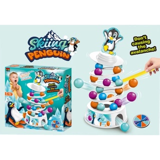 T.P.TOYS SKIING PENGUIN GAME เกมส์หมุนแป้นดึงบอล ระหว่างดึงเพนกวินจะเต้นระบำ แต่อย่าให้ตกลงมา