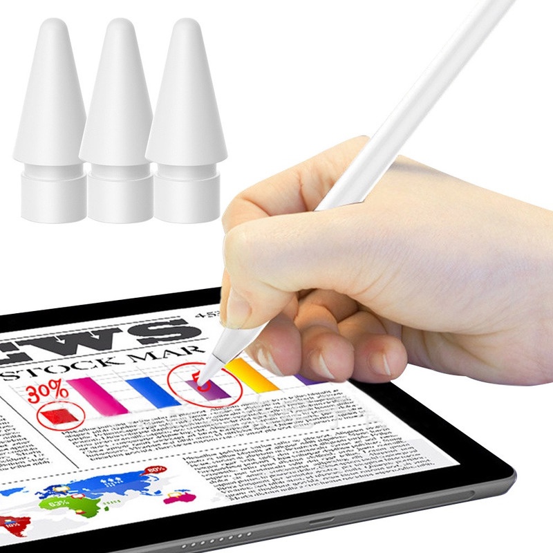 หัวปากกาสไตลัส แบบเปลี่ยน คุณภาพพรีเมี่ยม สําหรับ Apple ipad Pencil 1 2 Stylus 1 ชิ้น