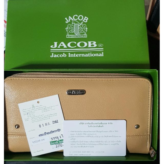 [พร้อมส่ง+ของแถม]กระเป๋าสตางค์ ใบยาว ยี่ห้อ JACOB ของแท้ ปกติ2,390 บาท