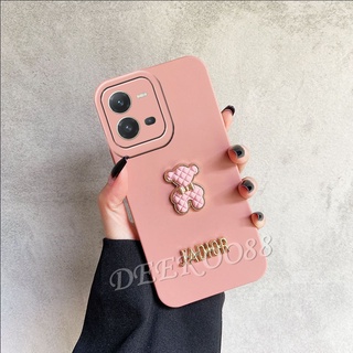 2022 New เคสโทรศัพท์ VIVO V25 5G / V25e / Y35 / Y22S / Y22 / Y16 / Y02S 4G Lovely Cute Smartphone Casing Camera Full Protection Soft Phone Case Hitomi Solid Color Shockproof Back Cover เคส VIVOV25 VIVOY35