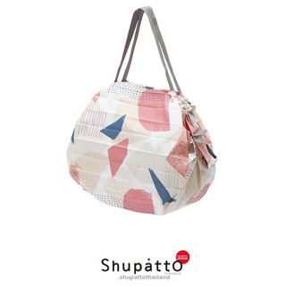 Shupatto รุ่น Tote ขนาด M ลาย Hagire - pink/gray กระเป๋าผ้า นำเข้าจากญี่ปุ่น โดยตัวแทนอย่างเป็นทางการ Shupatto Thailand