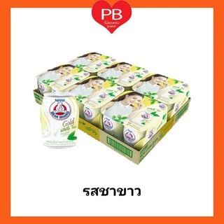 🔥ส่งเร็ว•ของแท้•ใหม่🔥!!ขายยกถาด!!นมตราหมี หมีโกลด์ เครื่องดื่มนมไขมันต่ำไวท์มอลต์ ขนาด 140 มล. (1ถาด 24 กระป๋อง)