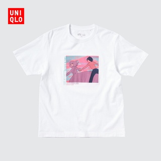 Uniqlo เสื้อยืดลําลองสําหรับผู้ชาย/ผู้หญิงแขนสั้นพิมพ์ลาย Yoasobi (Uniqlo) 442582ยืด.สบาย.รัก