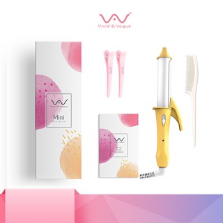 Vivid&amp;Vogue เครื่องม้วนผมมินิ แกนม้วนผม มอก. ที่ม้วนผม ไอออนิค เคลือบplantoil ดูแลเส้นผม ม้วนผม สั้น หน้าม้า อุปกรณ์ทำผม