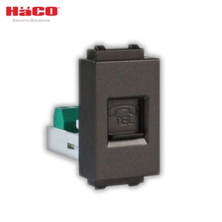 HACO เต้ารับโทรศัพท์ ( สีช็อคโก้ ) รุ่น PR-P024-CC