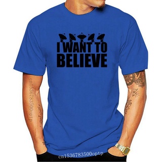 [S-5XL]เสื้อยืดลําลอง ลาย I Want To Believe Black Satellite เข้ากับทุกการแต่งกาย แฟชั่นฤดูร้อน สําหรับผู้ชาย 457781