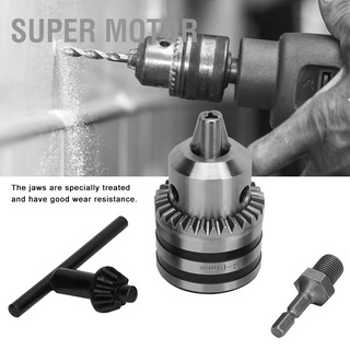 Super Motor 3.0-16MM 1/2-20UNF Drill Chuck Adapter Kit Key Type with Hex Head