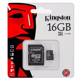 Kingston Memory Card เมมโมรี่การ์ด Micro SD 16GB 1ชิ้น (Class10)