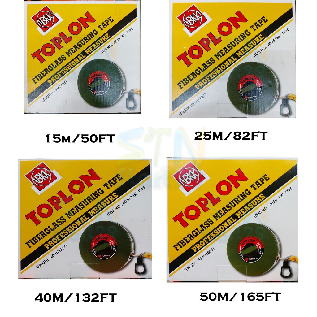 ตลับเมตร สายวัดความยาวม้วน เทปวัดที่ ใยแก้ว เทปวัดระยะ PUMPKIN FIBREGLASS MEASURING 15 25 M 40 50 เม
