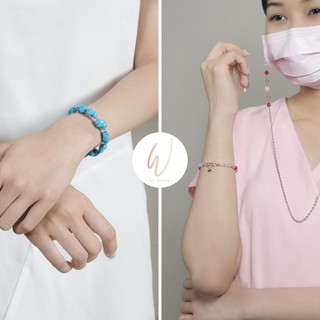 สร้อยข้อมือหินแท้ หินมงคล มี 2 แบบ ✰ พร้อมส่ง ✰