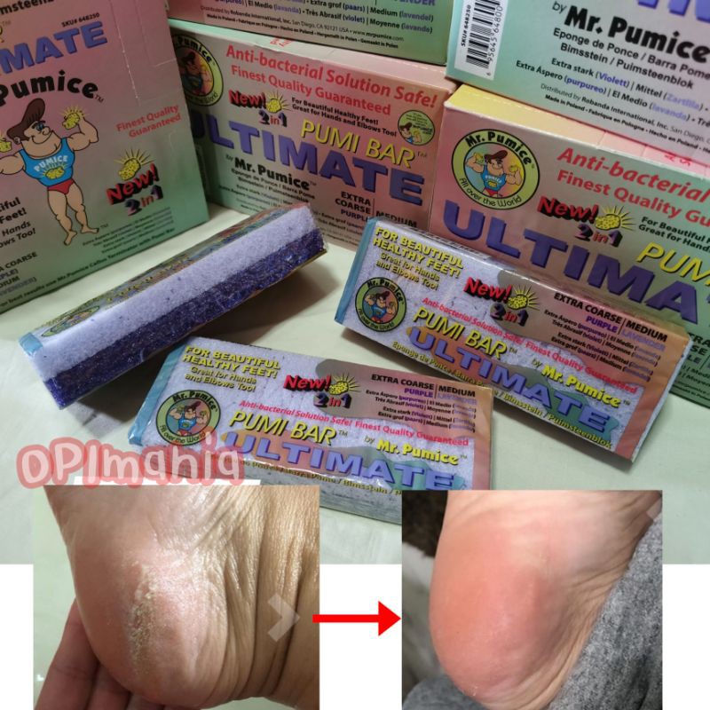 ขัดส้นเท้า Mr.Pumice bar นำเข้าจากอเมริกา ใช้ง่าย เท้าเนียนนุ่ม