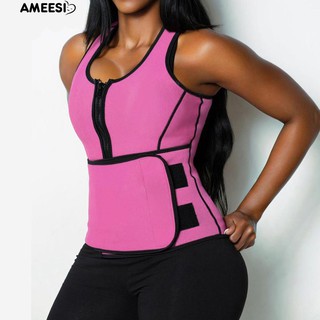 Ameesi ผู้หญิง Neoprene เฝ้าเอวชุดรัดตัวชุดออกกำลังกาย Shaper Shapewear