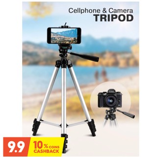 ขาตั้ง 3 ขา ขาตั้งกล้องถ่ายรูปและโทรศัพท์มือถือ Cellphone and Camera Tripod