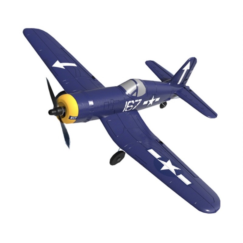 เครื่องบินบังคับวิทยุVOLANTEX-RC EACHINE-MINI F4U CORSAIR-4CH มีใจโรระบบ3D6G-2.4GHzระบบไฟฟ้าแบตเตอรี