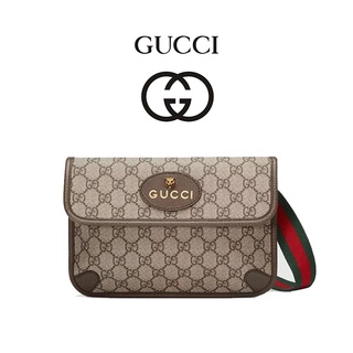 GUCCI Neo Vintage Gucci GG Supreme canvas belt bag /กระเป๋าคาดอก gucci / กระเป๋าสะพายข้าง/ กระเป๋าตัง Gucci