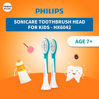 ⚡พร้อมส่ง⚡ Philips Sonicare หัวแปรงสีฟัน สําหรับเด็ก HX6042 (อายุ 7 ปีขึ้นไป)