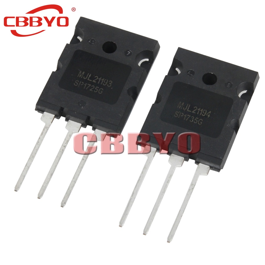 5 คู่ (5 ชิ้น MJL21193+5 ชิ้น MJL21194) TO-3PL MJL21193G MJL21194G TO-3P