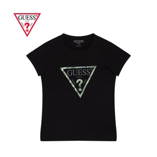 GUESS KIDS เสื้อยืด เด็กผู้หญิง รุ่น GE J0YI47J1300 สีดำ เสื้อผ้าเด็กผู้หญิง