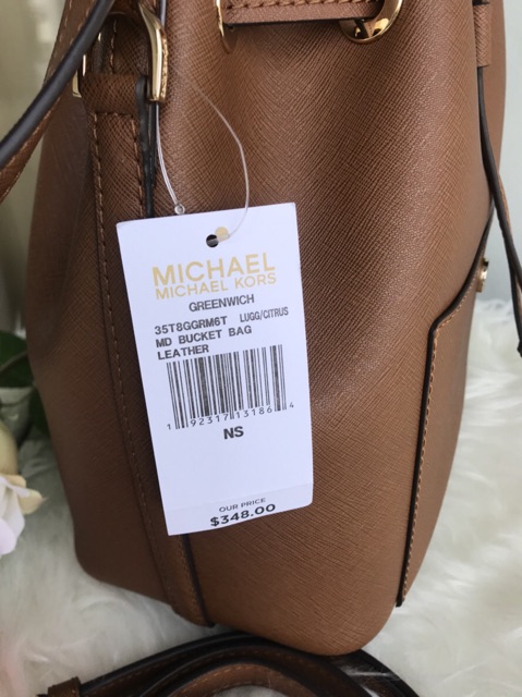 MICHAEL KORS GREENWICH Medium Bucket Bag 35T8GGRM6T ขนาด 9” *  * 5” |  Shopee Thailand
