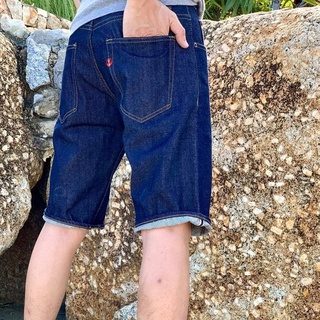 DRIFT DENIM ⚓️ กางเกงยีนส์ขาสั้น รุ่น 315 "น้ำหนัก 15.7 Oz."  สี :  INDIGO Exclusive Japanese Cotton 100%