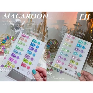 Vendeeni F11 สีมาการองแฟลช เซ็ท 15 สี Macaron Reflective Gel แถมชาร์ต