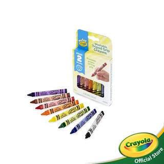 Crayola My First Crayola Triangular Crayons สีเทียนล้างออกได้ แท่งสามเหลี่ยม 8 สี อายุ 4 ปี ขึ้นไป