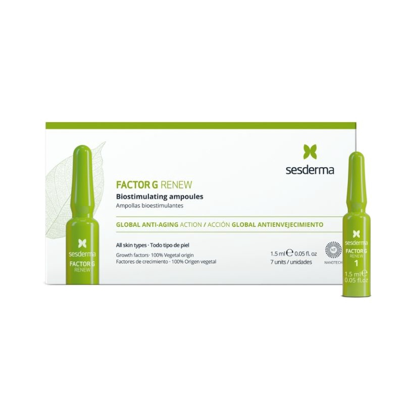(พรีออเดอร์ประมาณ15วัน)sesderma Factor G renew bio stimulating ampoules weekly plan 7*1.5ml