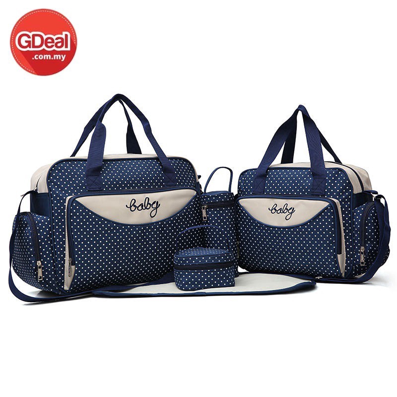 GDeal กระเป๋าใส่ผ้าอ้อม Mummy อเนกประสงค์ 5-In-1 ชุด