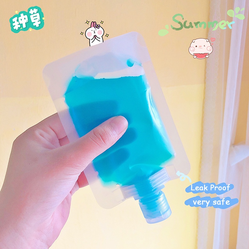 30ml/ 50ml /100ml กระเป๋าเครื่องสําอาง โลชั่น เจลอาบน้ํา แชมพู แบบพกพา กันรั่ว ใช้ซ้ําได้