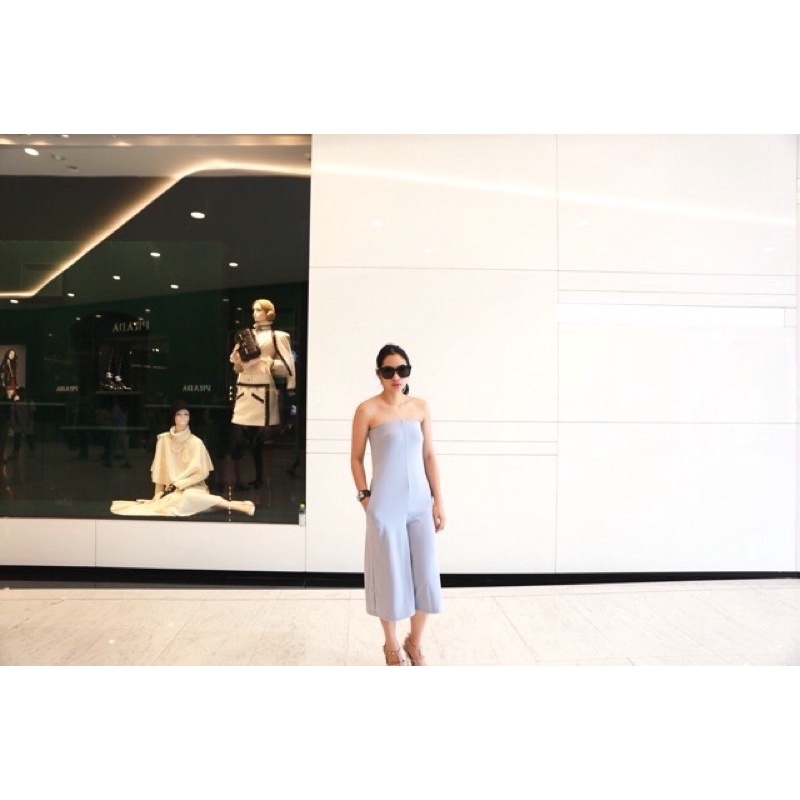 jumpsuit basicsbysita สีฟ้า ฟรีไซส์