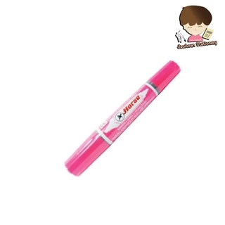 ปากกามาร์คเกอร์เคมี 2 หัว หมึกคละสี12 สี (12 ด้าม/ชุด) ตราม้า